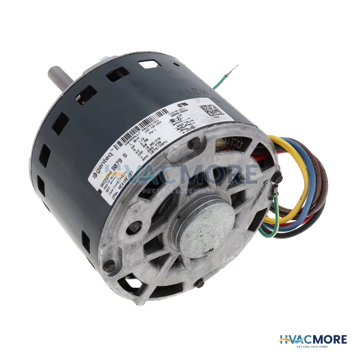 Carrier 1/2 Blower Motor HC41AE197, 3-SPEED HC41AE197