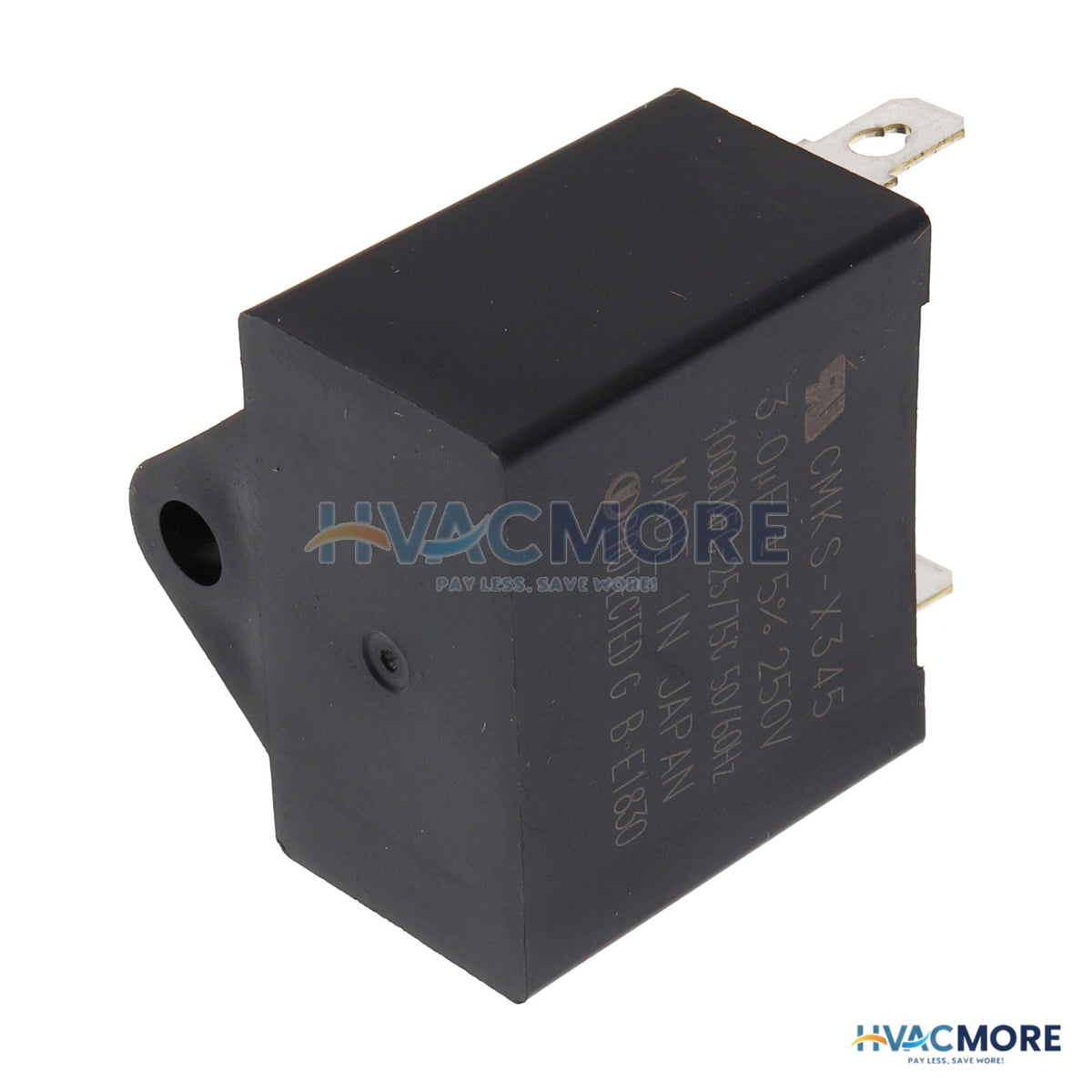 Carrier 250V Rectangular Capacitor, 3 MFD HC91PD001
