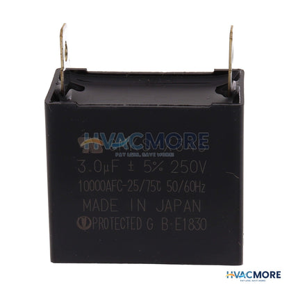 Carrier 250V Rectangular Capacitor, 3 MFD HC91PD001