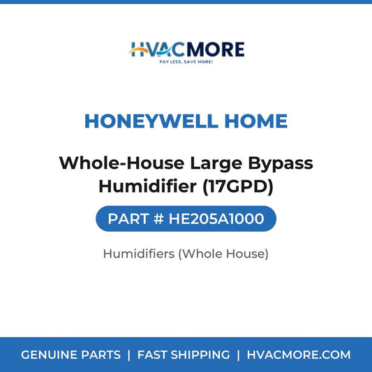 Honeywell Home Whole-House Large Bypass Humidifier (17GPD) HE205A1000