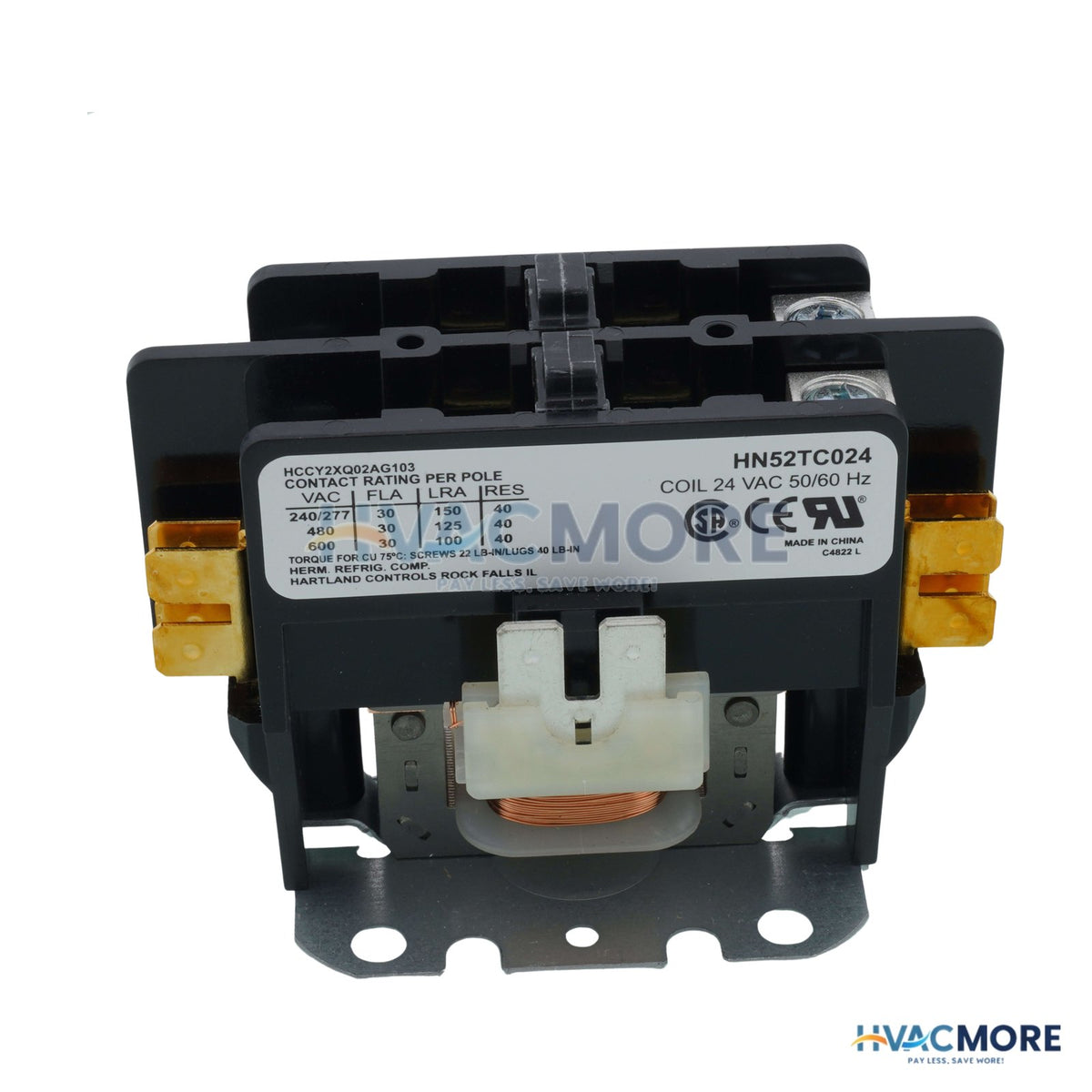 Carrier 2 Pole Contactor, 24V 32 Amp HN52TC024