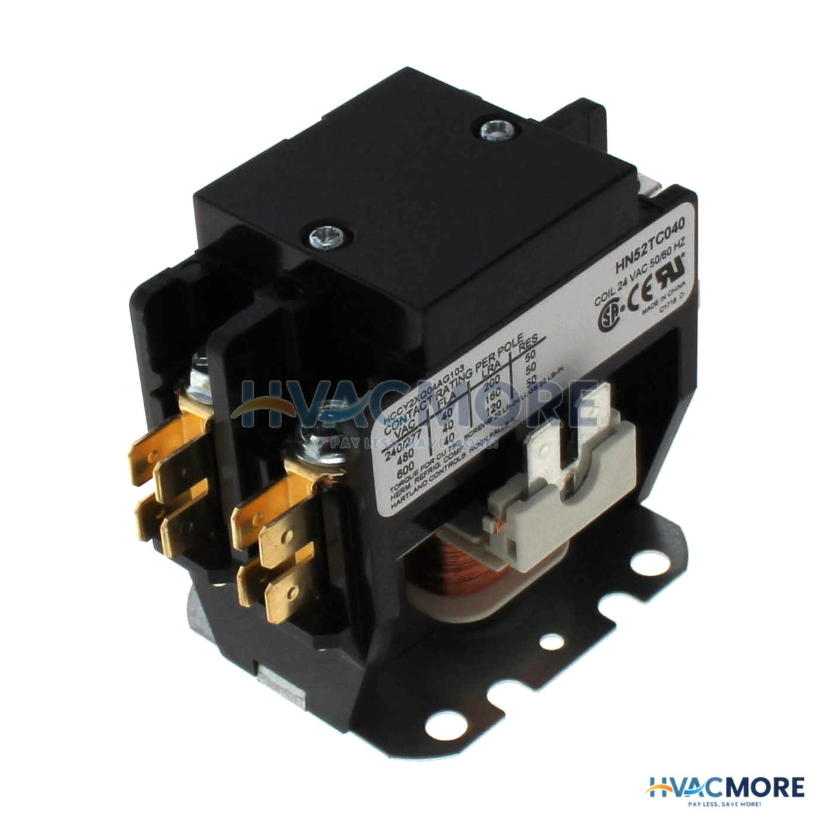 Carrier 2 Pole Contactor, 24V 40 Amp HN52TC040