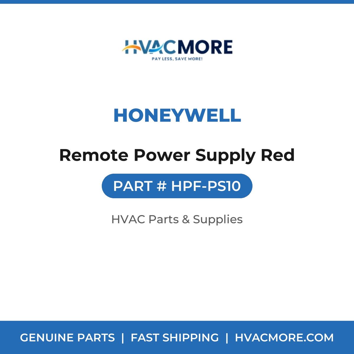 Honeywell Remote Power Supply Red HPF-PS10