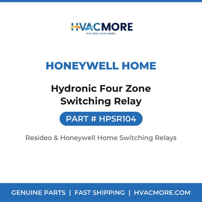 Honeywell Home Hydronic Four Zone Switching Relay HPSR104