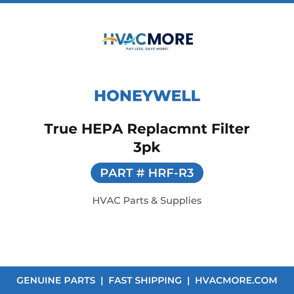 Honeywell True HEPA Replacmnt Filter 3pk HRF-R3
