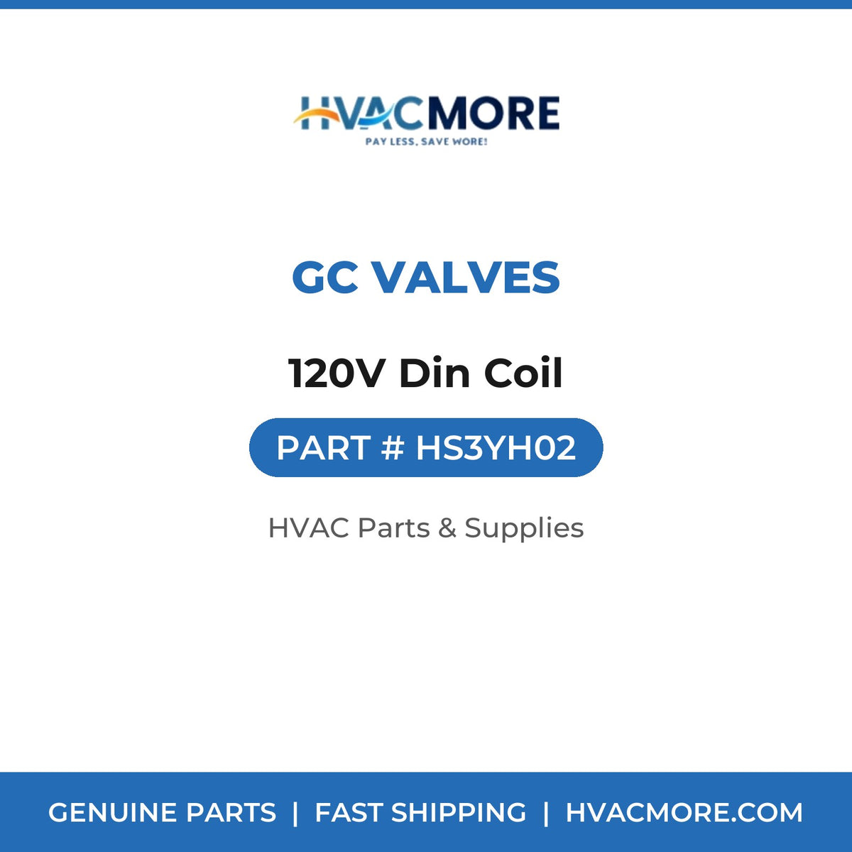 GC Valves 120V Din Coil HS3YH02