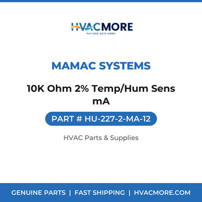 MAMAC Systems 10K Ohm 2% Temp/Hum Sens mA HU-227-2-MA-12