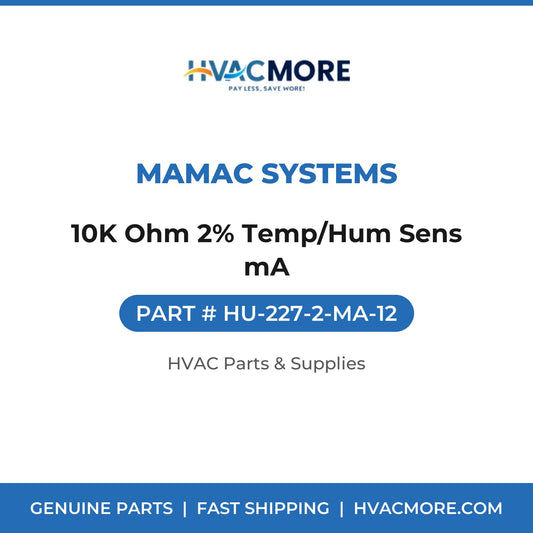 MAMAC Systems 10K Ohm 2% Temp/Hum Sens mA HU-227-2-MA-12