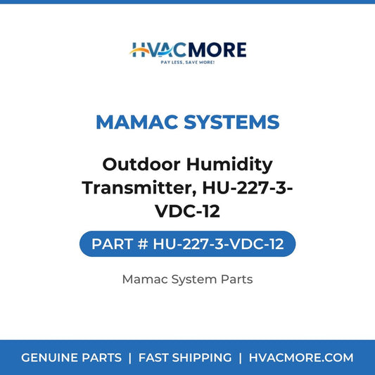 MAMAC Systems Outdoor Humidity Transmitter, HU-227-3- VDC-12 HU-227-3-VDC-12