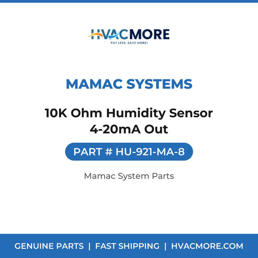 MAMAC Systems 10K Ohm Humidity Sensor 4-20mA Out HU-921-MA-8