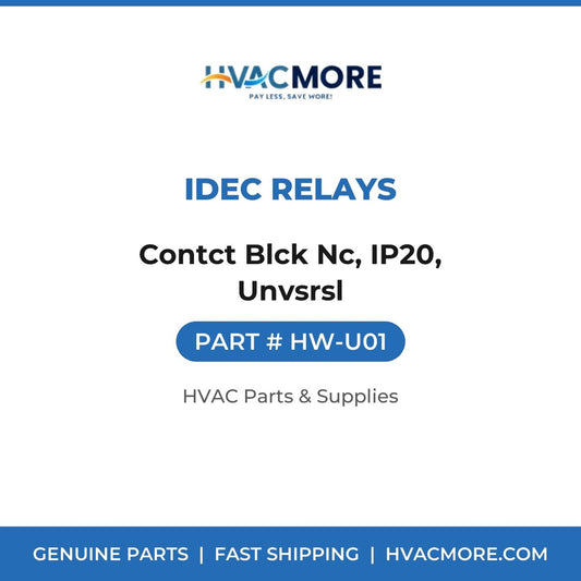 IDEC Relays Contct Blck Nc, IP20, Unvsrsl HW-U01