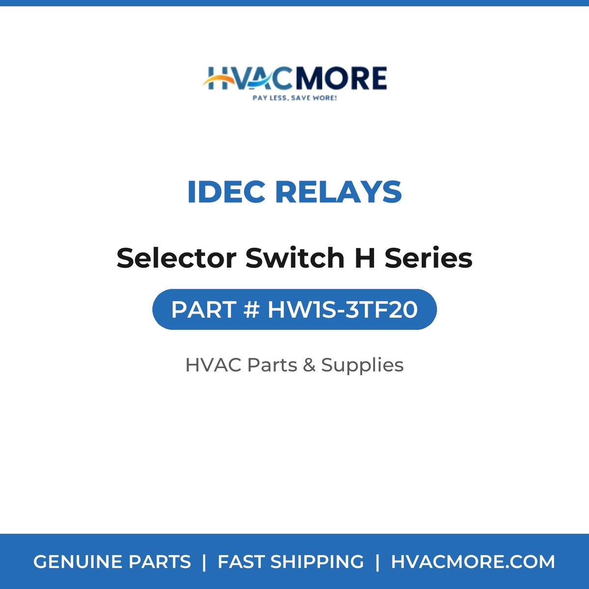 IDEC Relays Selector Switch H Series HW1S-3TF20