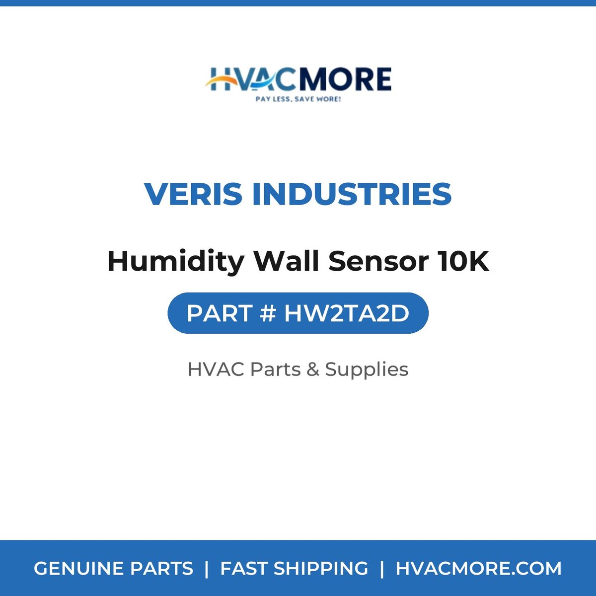 Veris Industries Humidity Wall Sensor 10K HW2TA2D