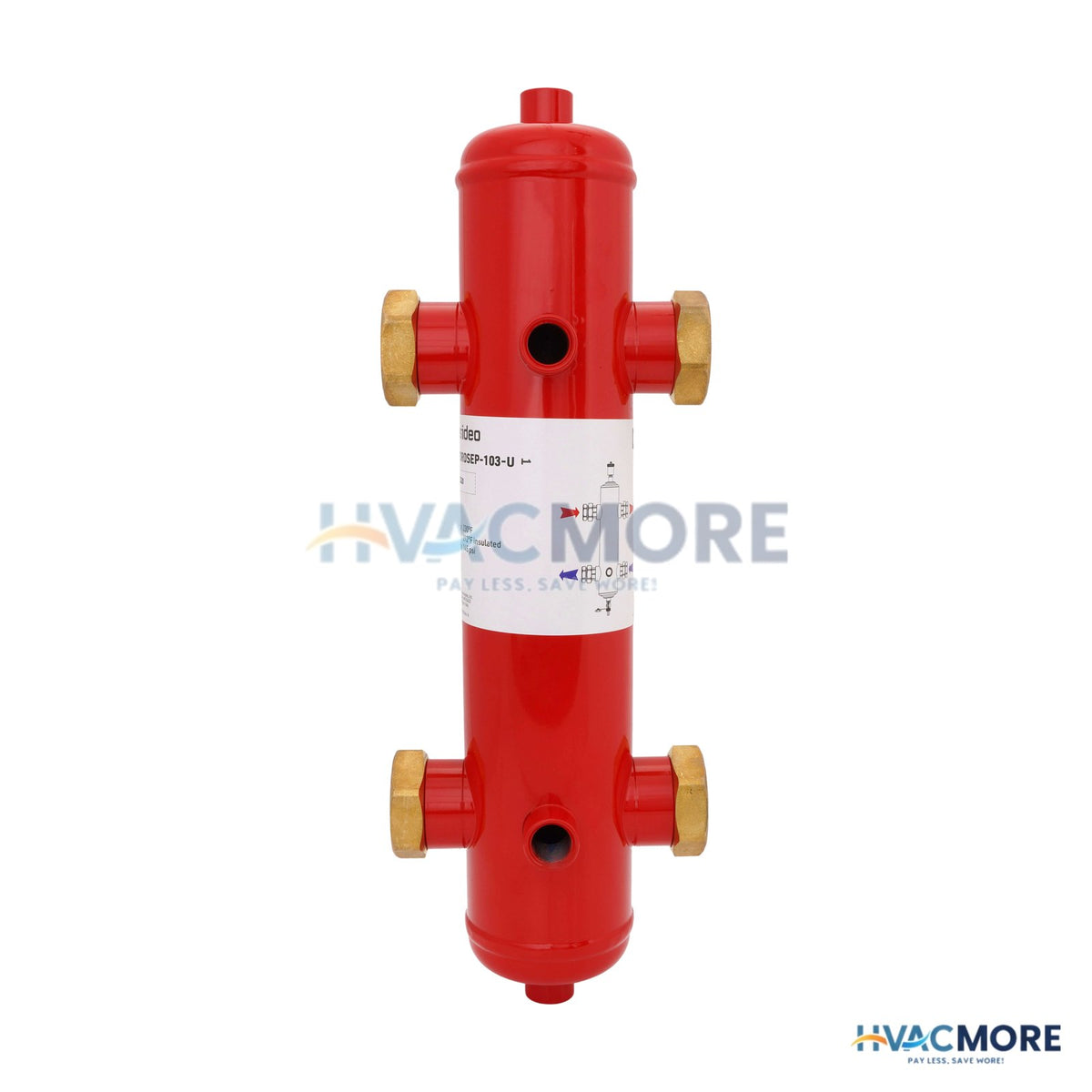 Resideo 1-1/4" Union Hydraulic Separator HYDROSEP-103-U