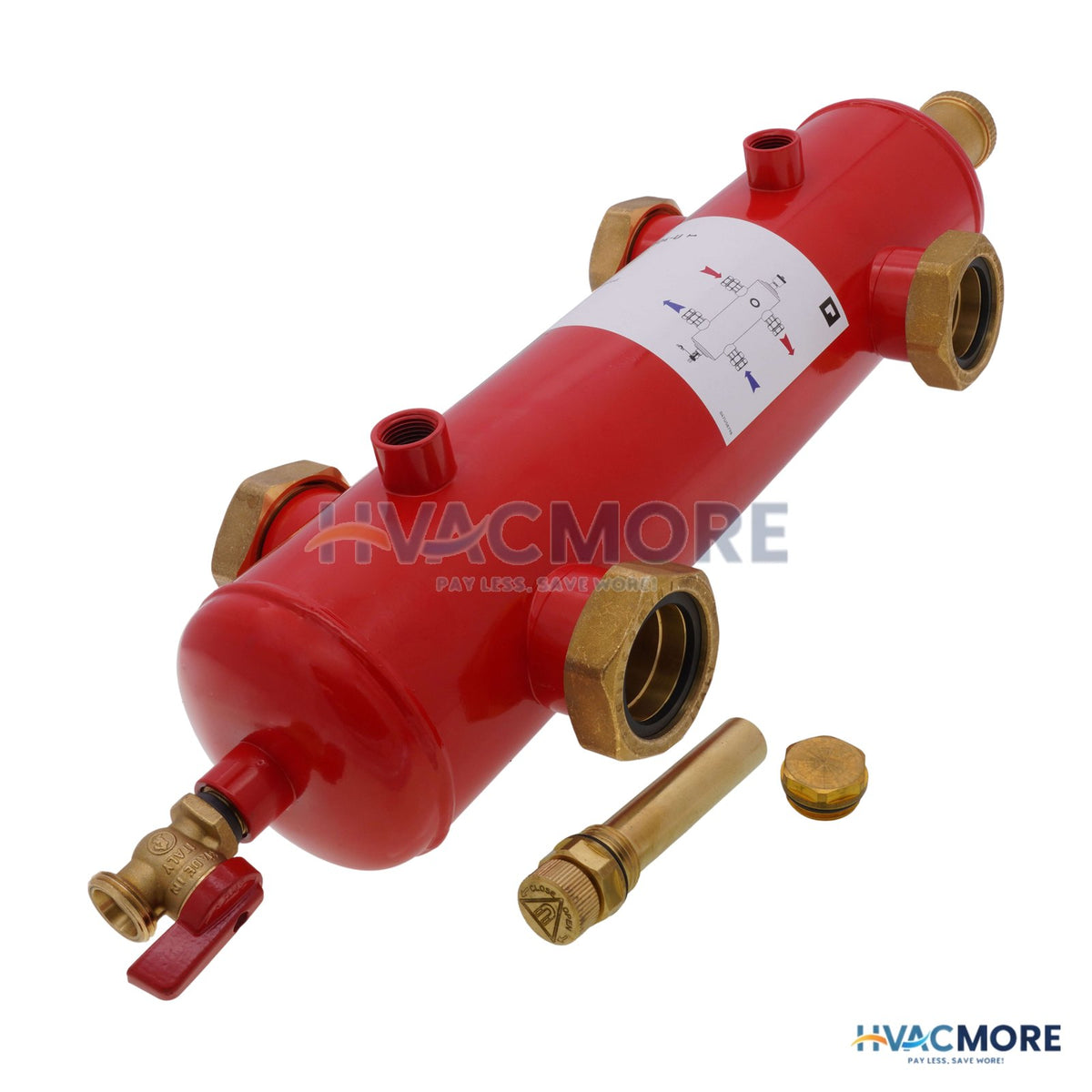 Resideo 1-1/2" Union Hydraulic Separator HYDROSEP-104-U