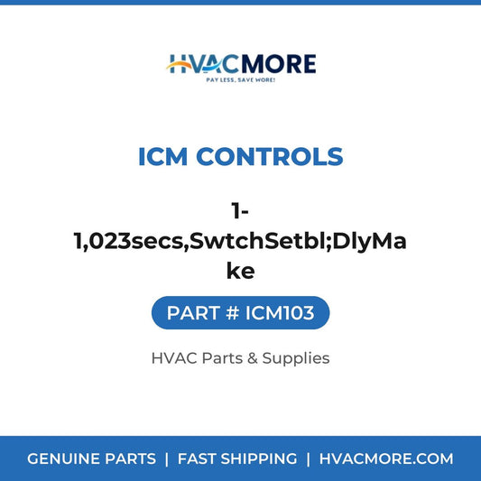 ICM Controls 1-1,023secs,SwtchSetbl;DlyMake ICM103