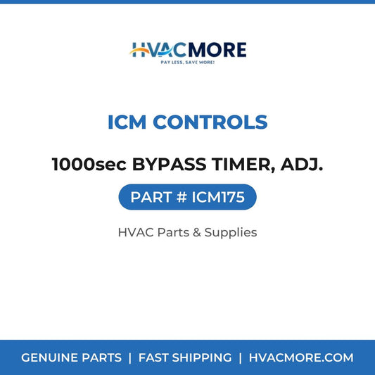ICM Controls 1000sec BYPASS TIMER, ADJ. ICM175