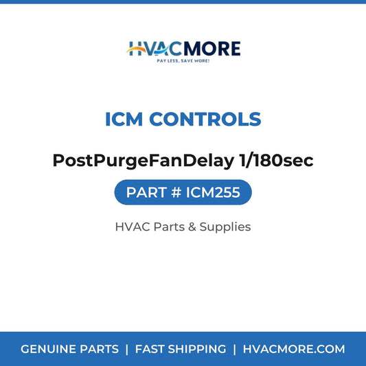 ICM Controls PostPurgeFanDelay 1/180sec ICM255