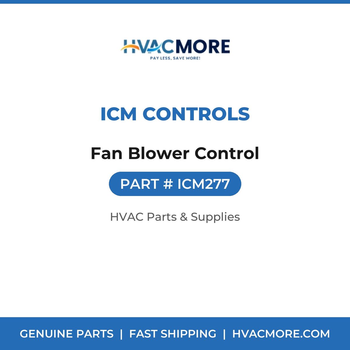 ICM Controls Fan Blower Control ICM277