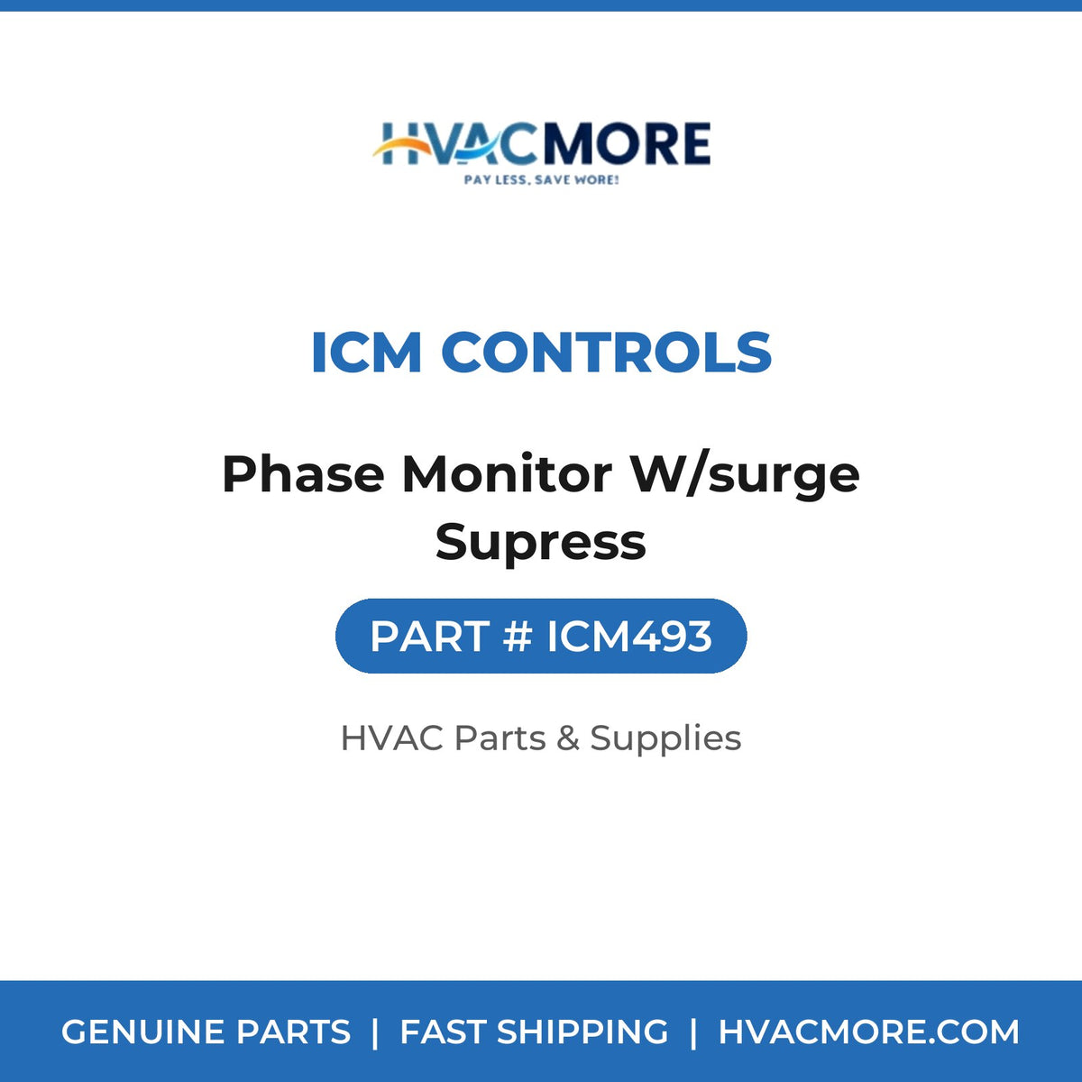 ICM Controls Phase Monitor W/surge Supress ICM493