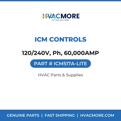 ICM Controls 120/240V, Ph, 60,000AMP ICM517A-LITE