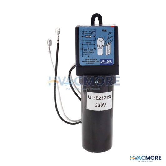 ICM Controls Motor Hard Start, Voltage Sensing W/ High-Powered Relay Output for 1/12 - 5HP ICM866U-LF