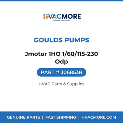 Goulds Pumps Jmotor 1HO 1/60/115-230 Odp J06853R