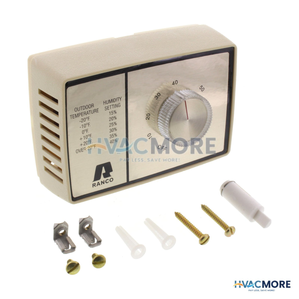 Ranco Humidistat W/ 10-60% Relative Humidity Range J10-808