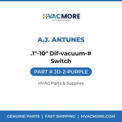 A.J. Antunes .1"-10" Dif-vacuum-# Switch JD-2-PURPLE