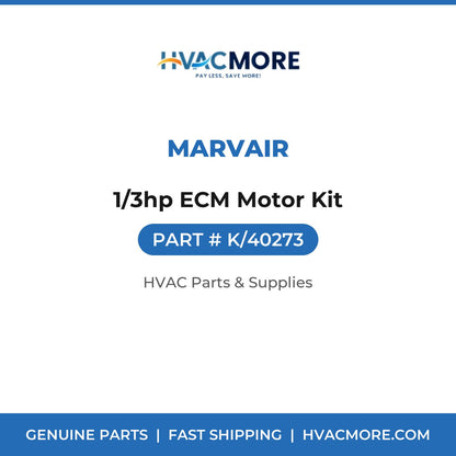 Marvair 1/3hp ECM Motor Kit K/40273