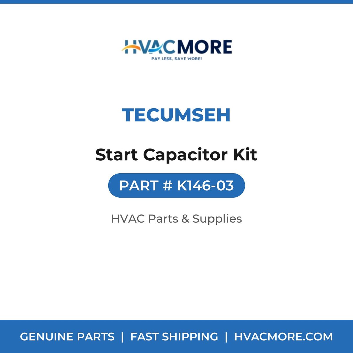 Tecumseh Start Capacitor Kit K146-03