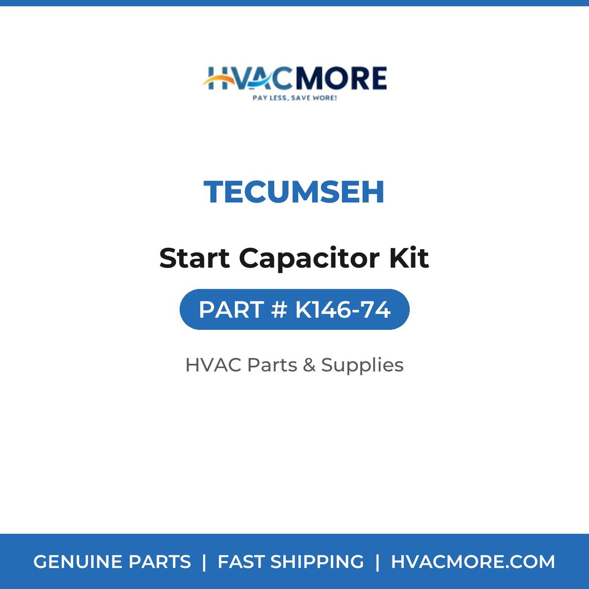 Tecumseh Start Capacitor Kit K146-74