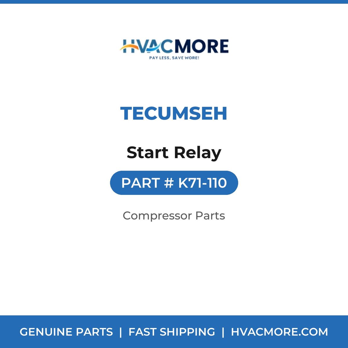Tecumseh Start Relay K71-110
