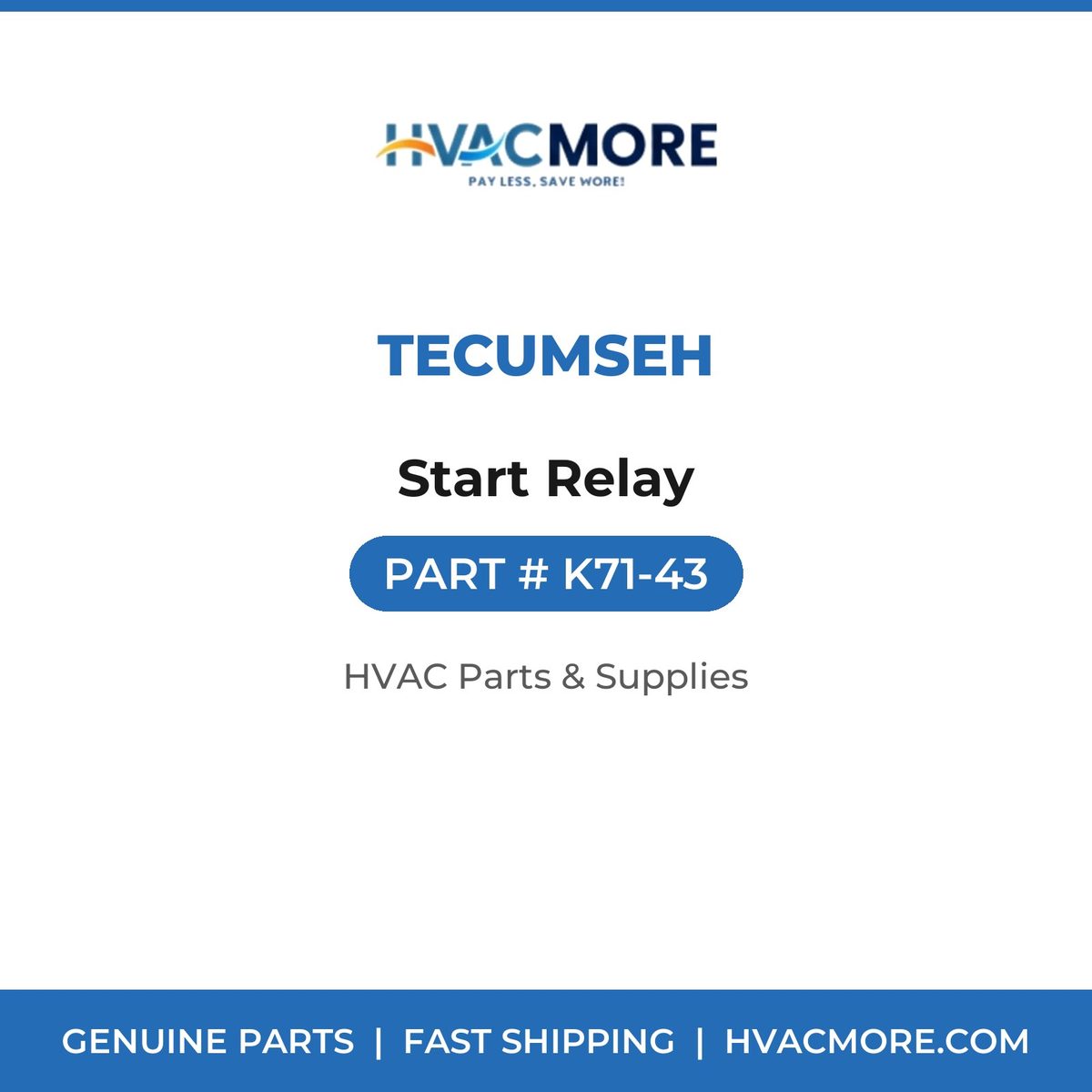 Tecumseh Start Relay K71-43