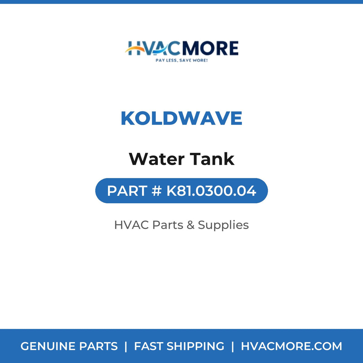 Koldwave Water Tank K81.0300.04