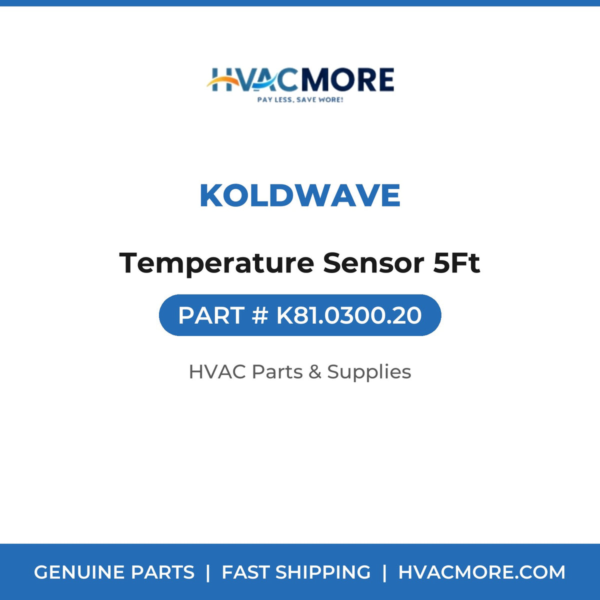 Koldwave Temperature Sensor 5Ft K81.0300.20