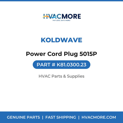 Koldwave Power Cord Plug 5015P K81.0300.23