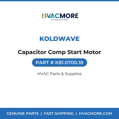 Koldwave Capacitor Comp Start Motor K81.0700.18