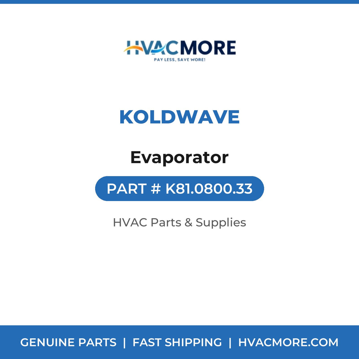 Koldwave Evaporator K81.0800.33