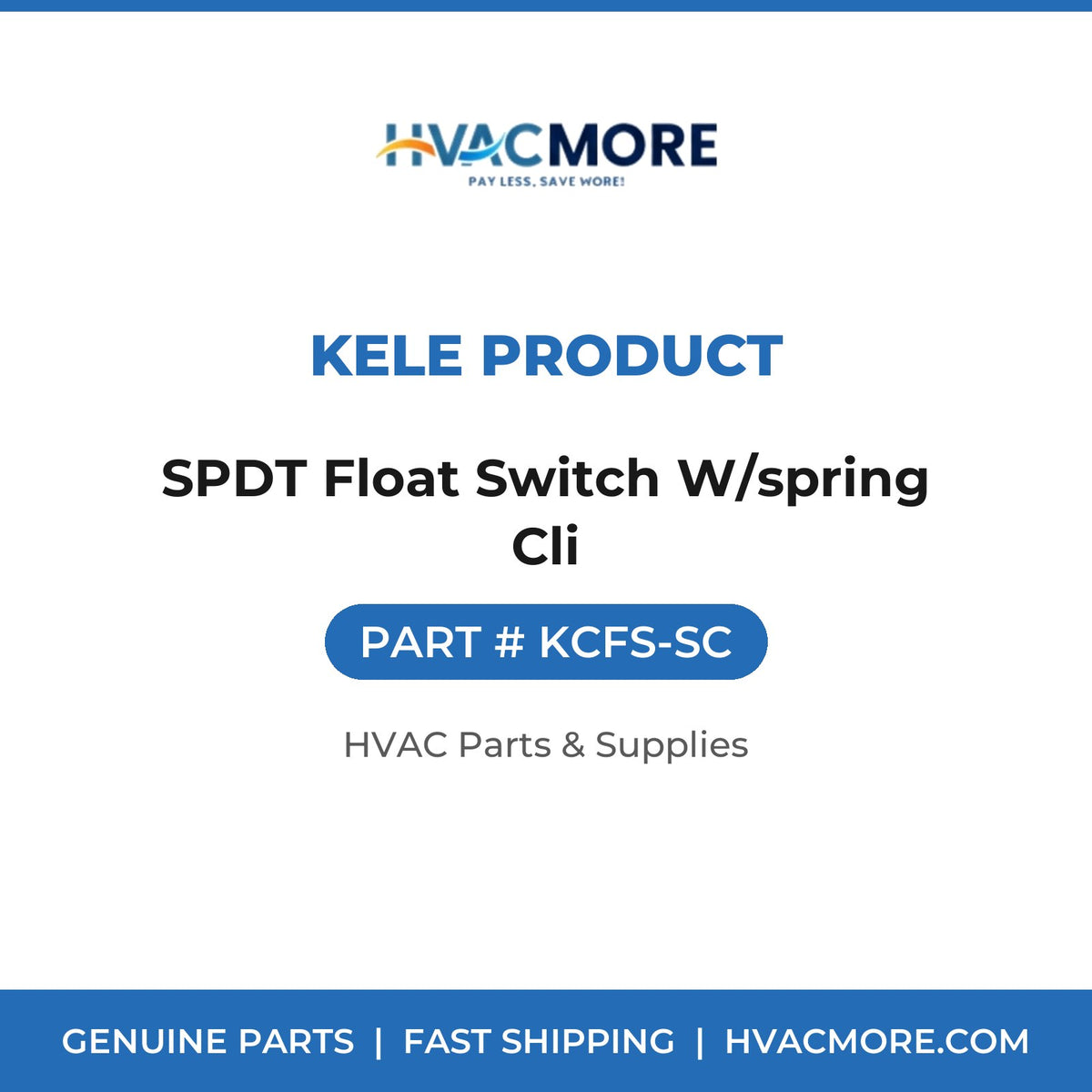 Kele Product SPDT Float Switch W/spring Cli KCFS-SC