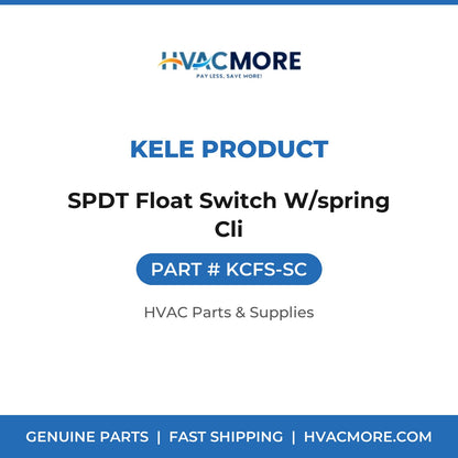 Kele Product SPDT Float Switch W/spring Cli KCFS-SC