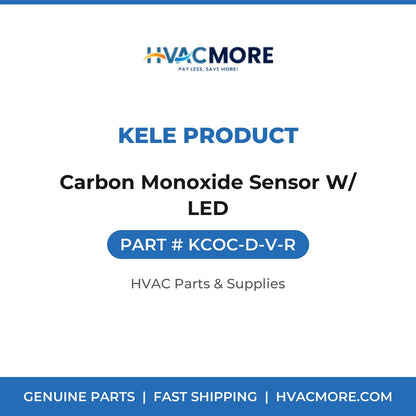 Kele Product Carbon Monoxide Sensor W/ LED KCOC-D-V-R