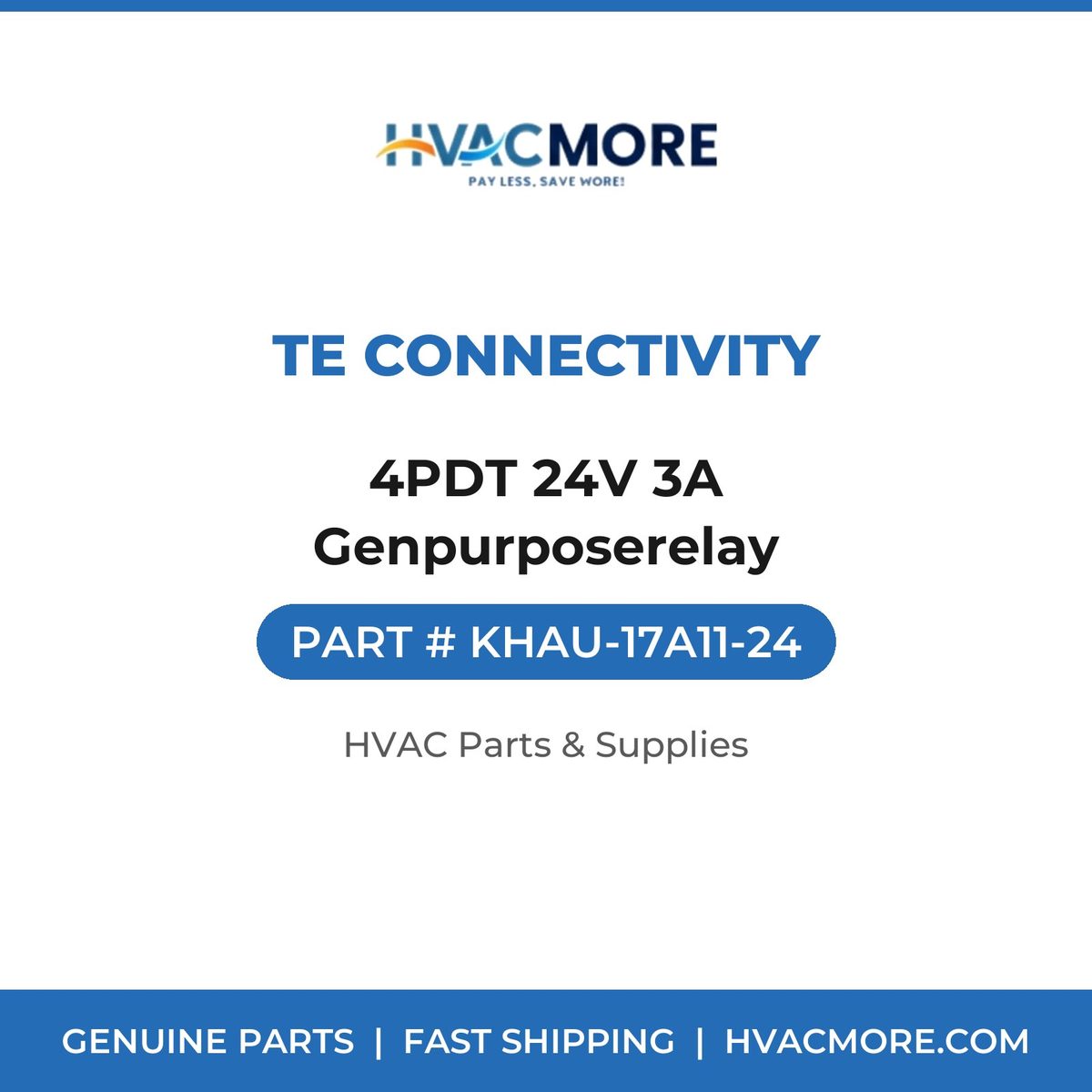 TE Connectivity 4PDT 24V 3A Genpurposerelay KHAU-17A11-24