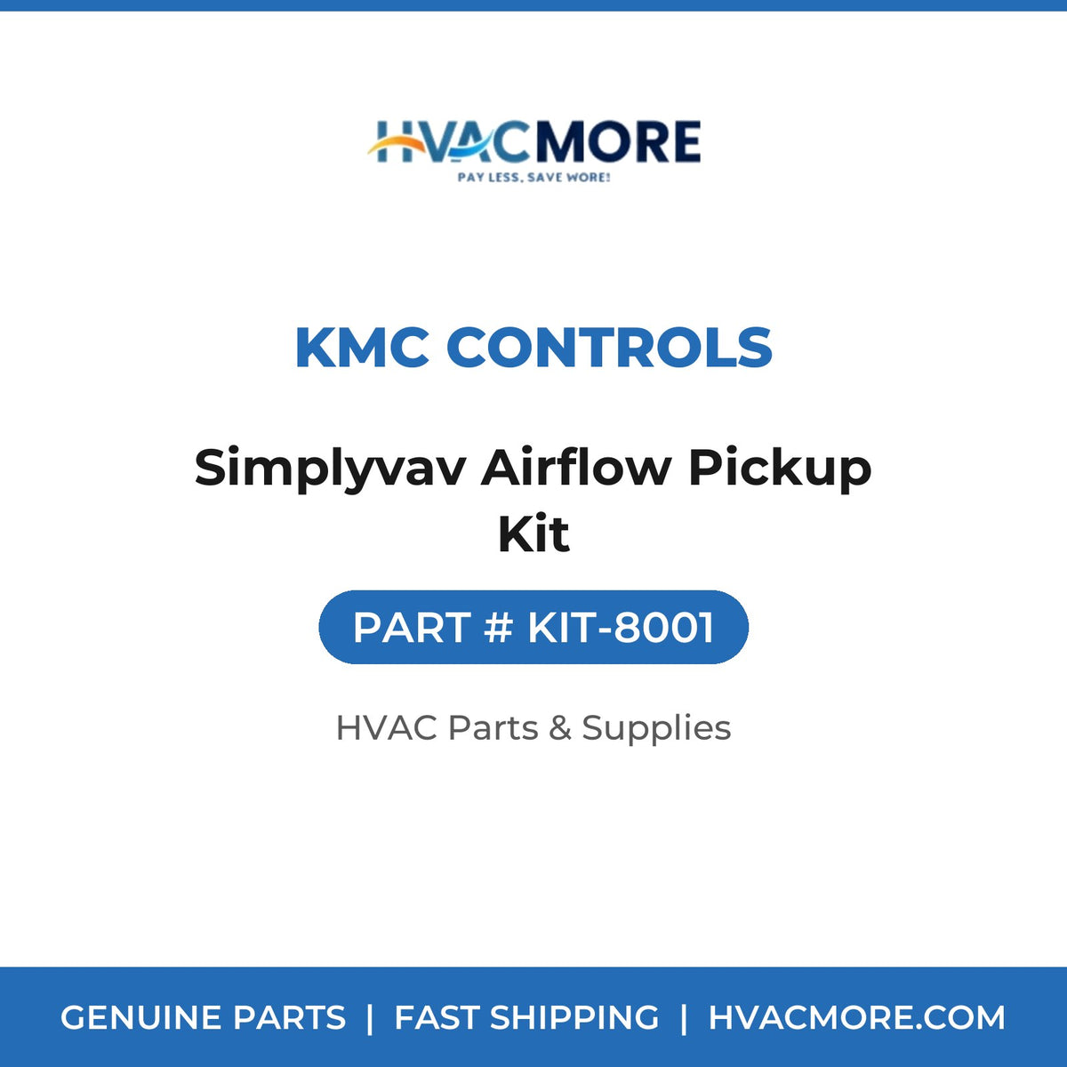 KMC Controls Simplyvav Airflow Pickup Kit KIT-8001