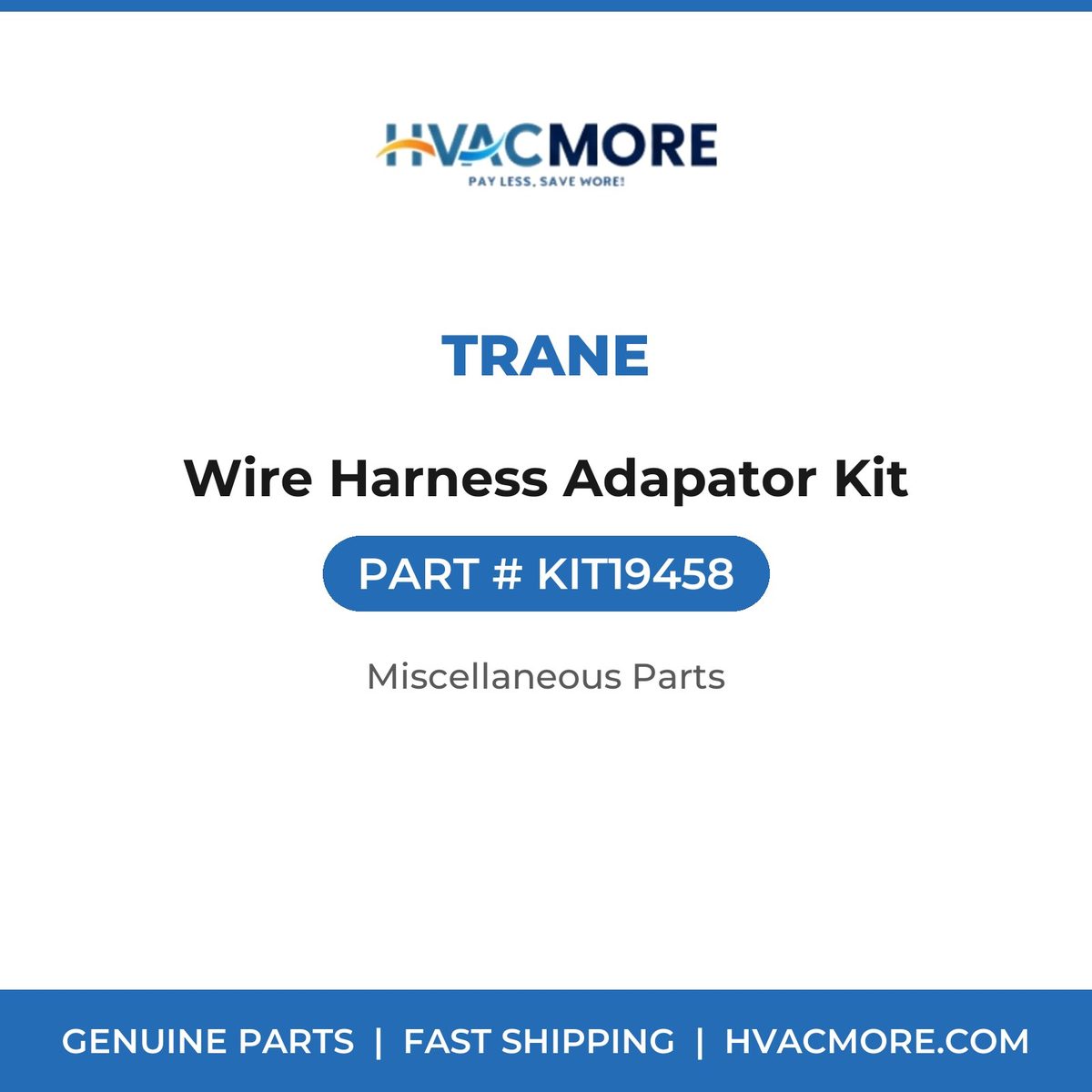 Trane Wire Harness Adapator Kit KIT19458