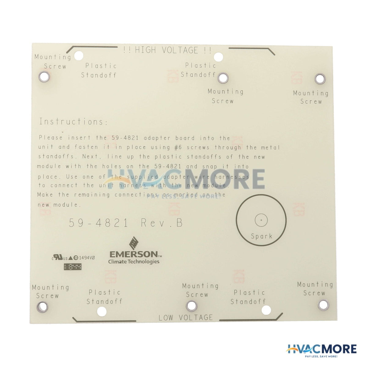 Trane Ignition Control Adapter Kit KIT6839