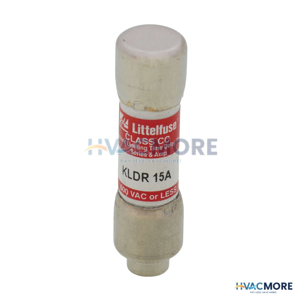 Littelfuse 15 Amp Slo-Blo Time-Delay, Class CC Fuse (600V) KLDR015.TXP