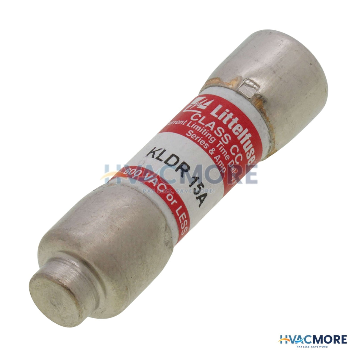 Littelfuse 15 Amp Slo-Blo Time-Delay, Class CC Fuse (600V) KLDR015.TXP