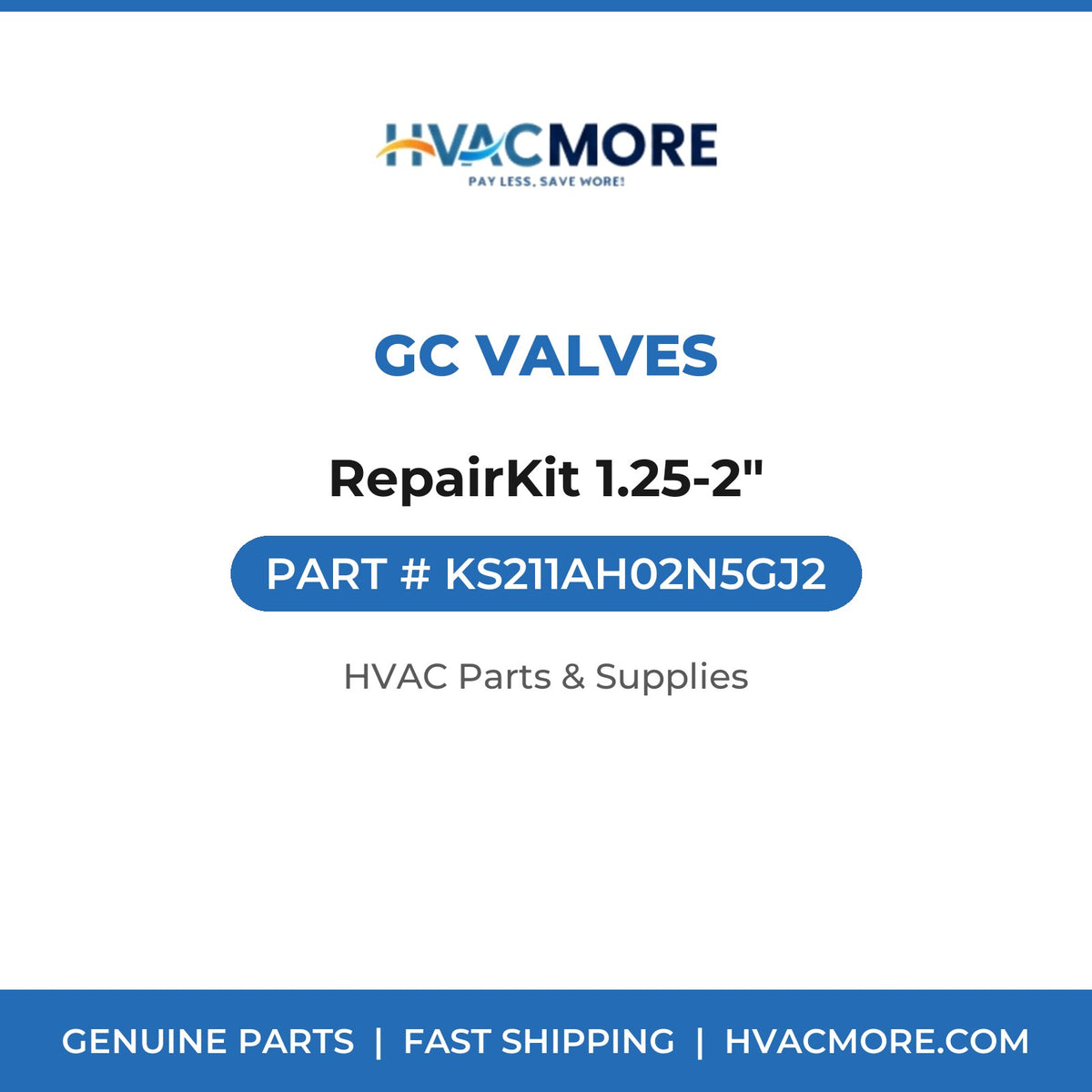 GC Valves RepairKit 1.25-2" KS211AH02N5GJ2