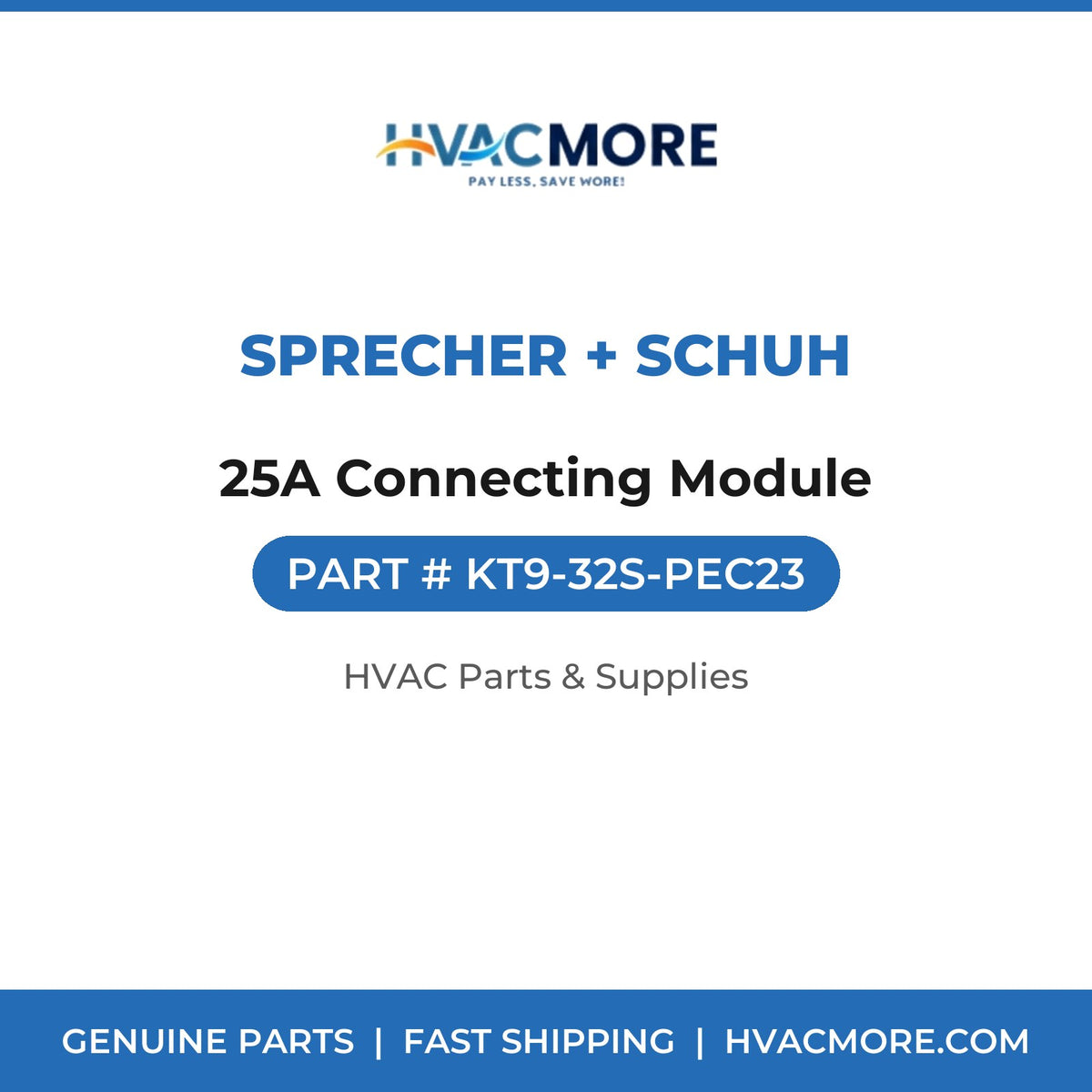 Sprecher + Schuh 25A Connecting Module KT9-32S-PEC23
